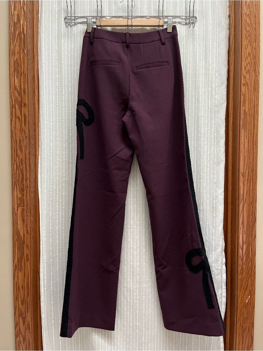 Maeve Ribbon Slim Flare Trouser size 2 - Picture 7 of 12